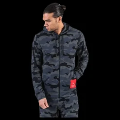 Online Calvin Klein Full Zip Hooded Jacket Black Svart