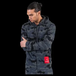 Online Calvin Klein Full Zip Hooded Jacket Black Svart