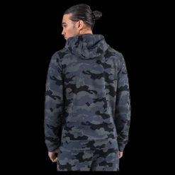 Online Calvin Klein Full Zip Hooded Jacket Black Svart