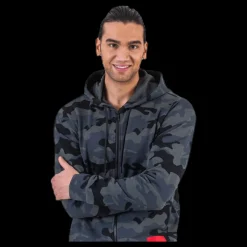 Online Calvin Klein Full Zip Hooded Jacket Black Svart