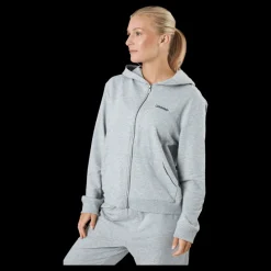 Hot Calvin Klein Full Zip Hoodie Grey Heather Grå