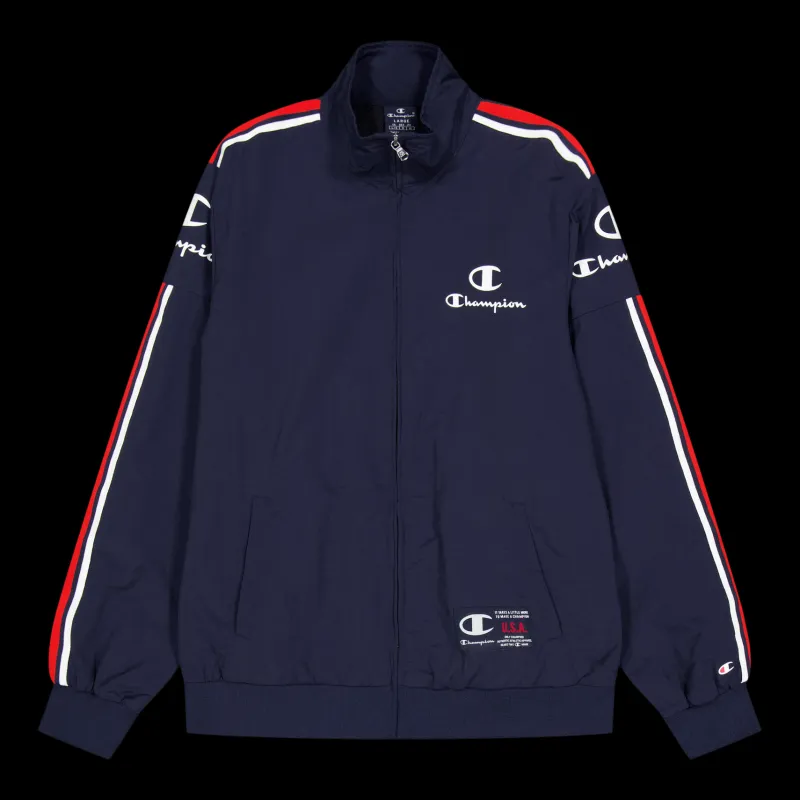 Champion Full Zip Sweatshirt Sky Captain Blå Sale