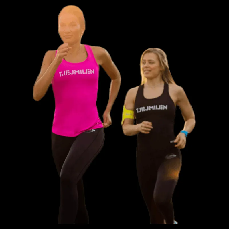 New Tjejmilen Functional Tank Top Black Svart