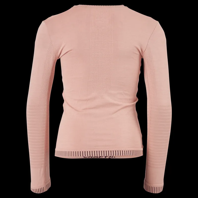 Discount Craft Fuseknit Comfort Rn Ls Hint/peak Rosa