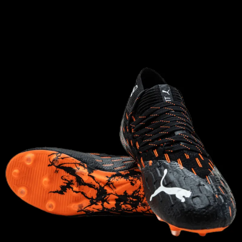 Puma Future 6.1 Netfit FG/AG Jr Orange/Black Flerfärgad Best
