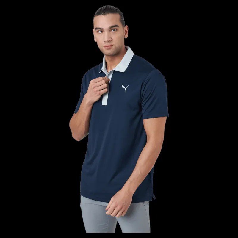 Puma Golf Gamer Polo Navy Blazer-high Rise Blå Discount