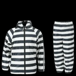 Racoon Gary Fleece Rain Set White/Black Vit och Svart Best
