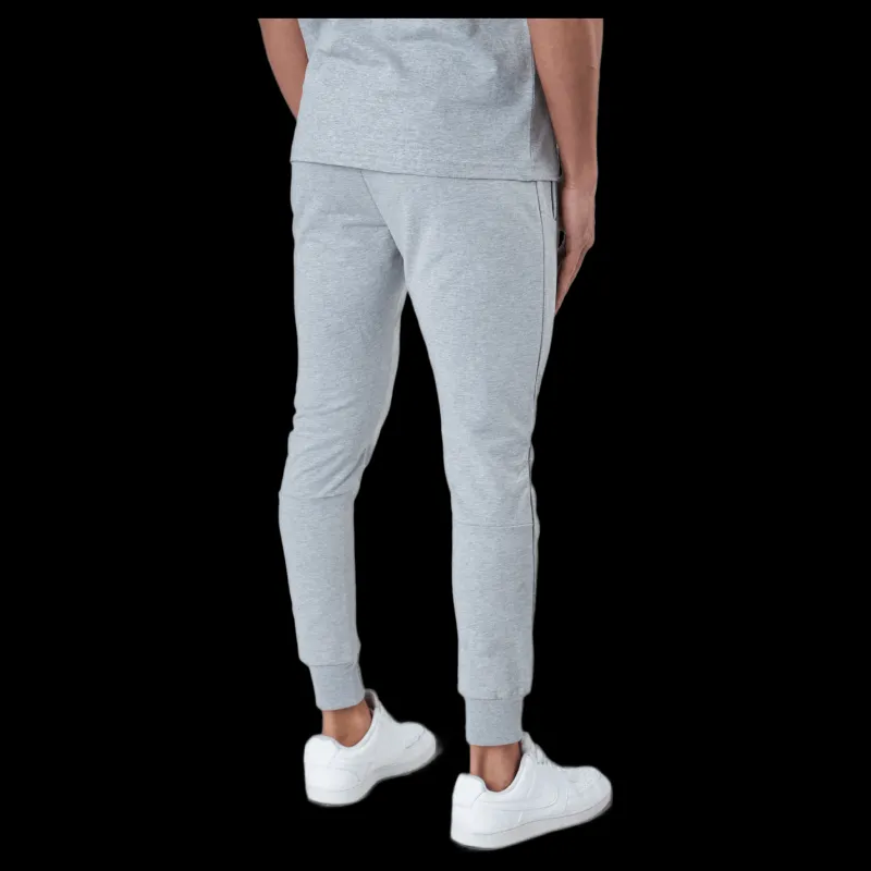 New GASP Tapered Joggers Light Grey Melange Grå