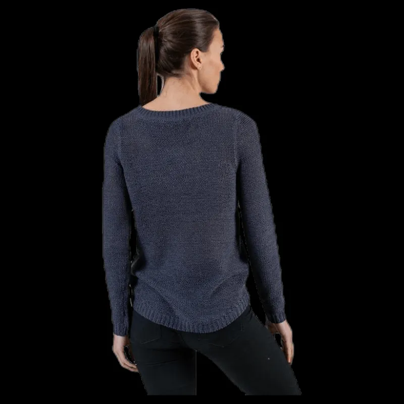 Only Geena Xo L/S Pullover Knt Blue Blå Sale