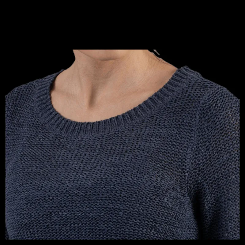 Only Geena Xo L/S Pullover Knt Blue Blå Sale