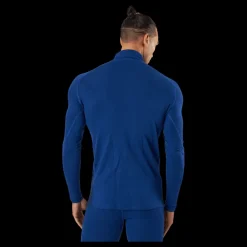 Bula Geo Merino Wool Halfzip Lapis Blå Discount