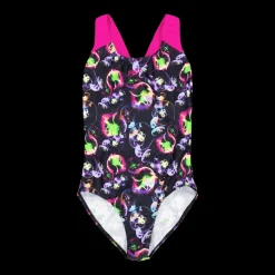 Best Speedo Girls Allover Splashback Black/pink Flerfärgad