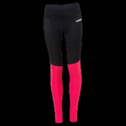 New adidas Girls Colour Block Tights Pink/Black Flerfärgad