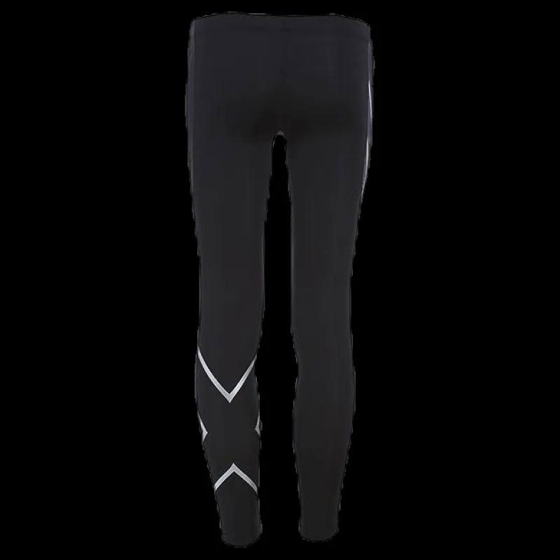 2XU Girl`s Compression Tights-U Junior Black/Silver Svart och Silver