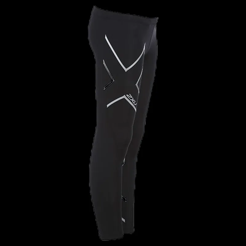 2XU Girl`s Compression Tights-U Junior Black/Silver Svart och Silver