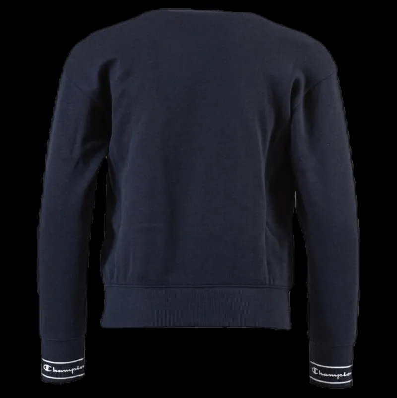 Outlet Champion Girls Crewneck Sweatshirt Blue Blå
