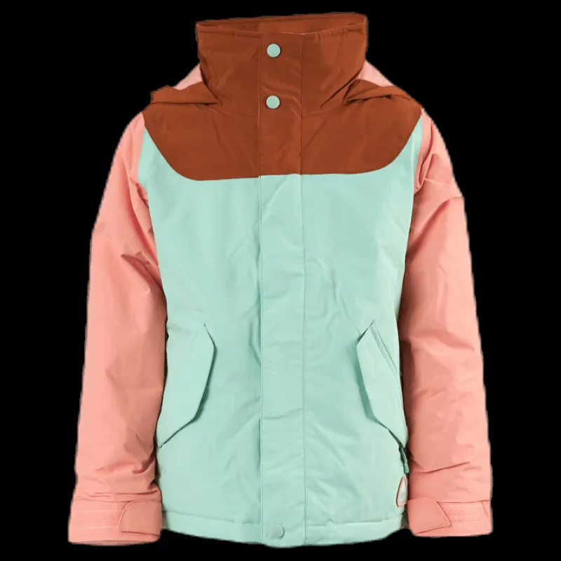 Burton Girls Elodie Jacket Blue/Pink/Brown Blå, Rosa och Brun