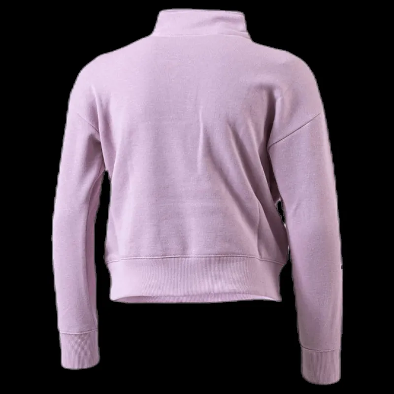 Online Champion Girls Half Zip Sweatshirt Pink Rosa