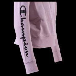 Online Champion Girls Half Zip Sweatshirt Pink Rosa