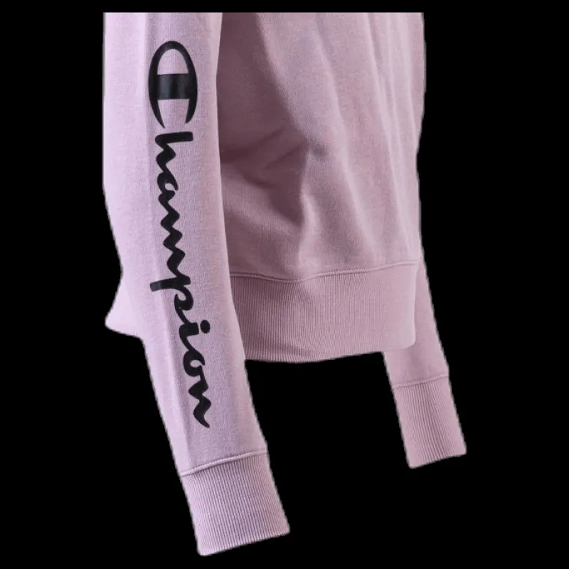 Online Champion Girls Half Zip Sweatshirt Pink Rosa