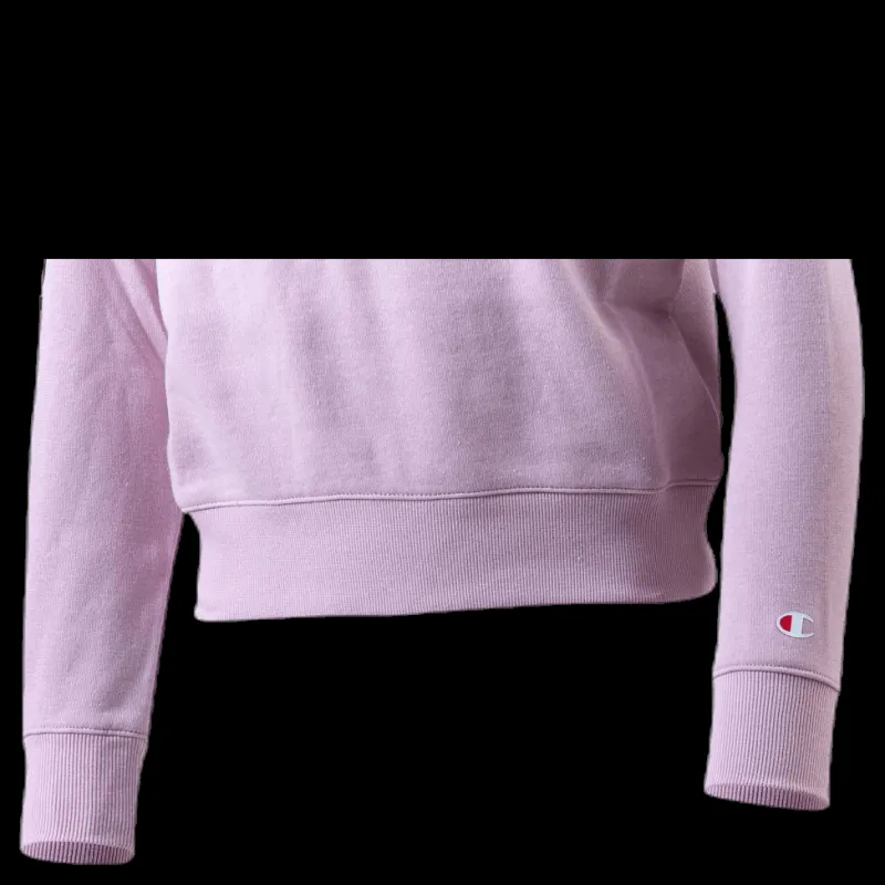 Online Champion Girls Half Zip Sweatshirt Pink Rosa