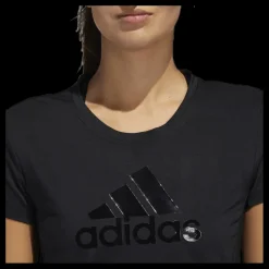 Hot adidas Glam On Bos Tee Black Svart