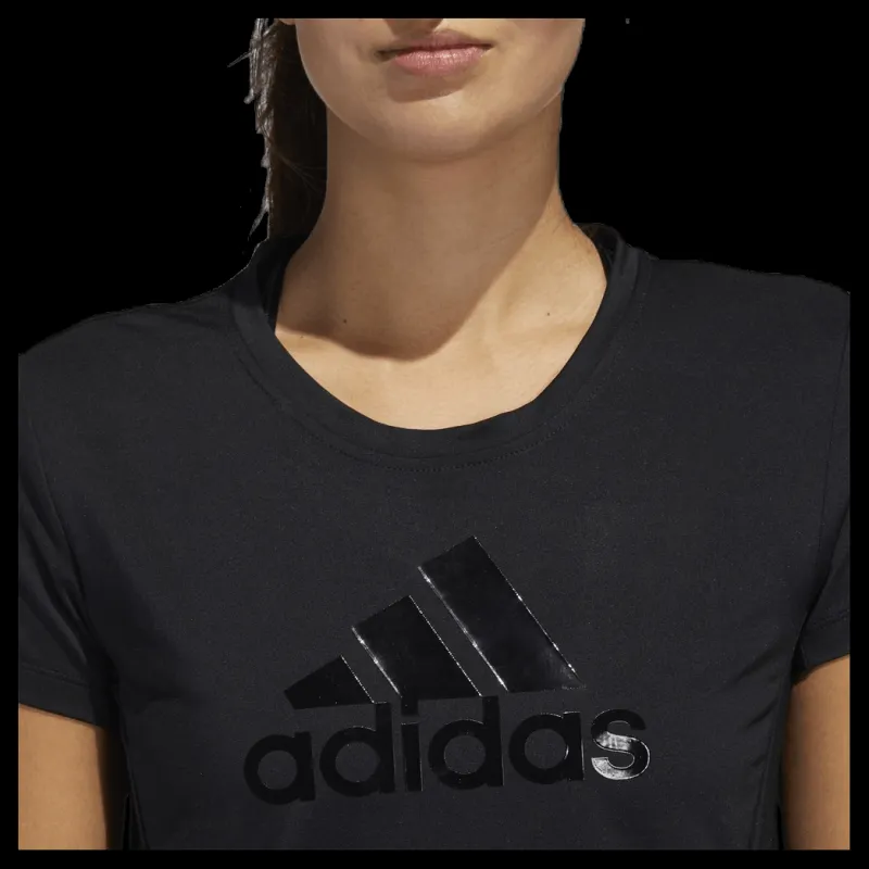 Hot adidas Glam On Bos Tee Black Svart
