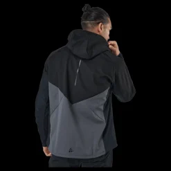 New Craft Glide Hood Jkt M Black-granite Svart