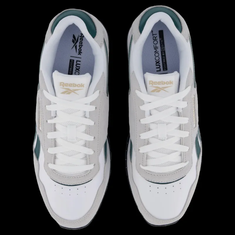 Clearance Reebok Glide White/ Green/grey 1 Grå, Vit och Grön