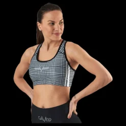 Best Gavelo GLNCHCK 1 Sports Bra White/Black Vit och Svart