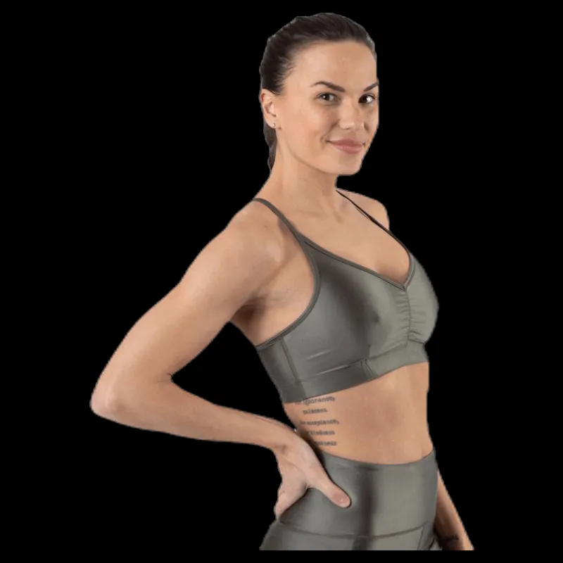 New Filippa K Gloss Bra Top Green Grön