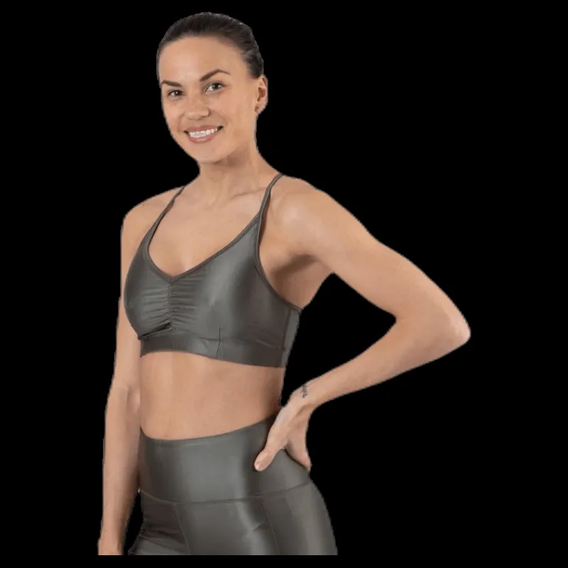 New Filippa K Gloss Bra Top Green Grön