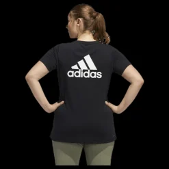 Discount adidas Go To Tee Plus White/Black Svart