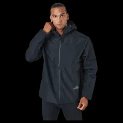 Discount Nike GORE-TEX INFINIUM™ Men's Trail Running Jacket BLACK/DK SMOKE GREY Blå
