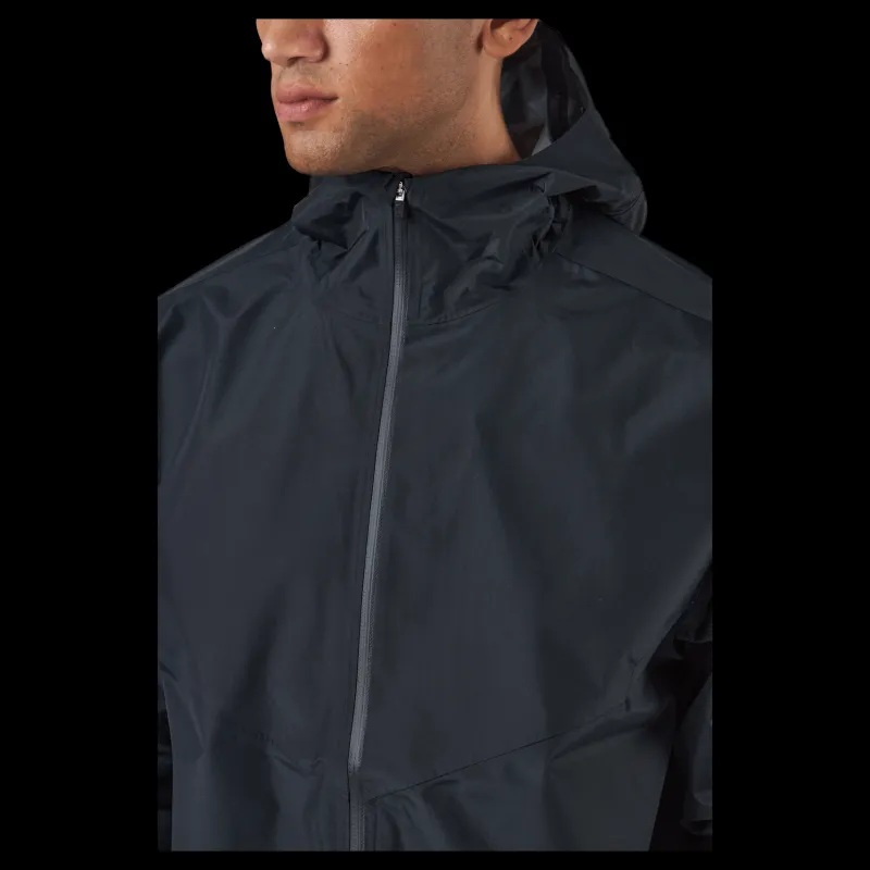 Discount Nike GORE-TEX INFINIUM™ Men's Trail Running Jacket BLACK/DK SMOKE GREY Blå
