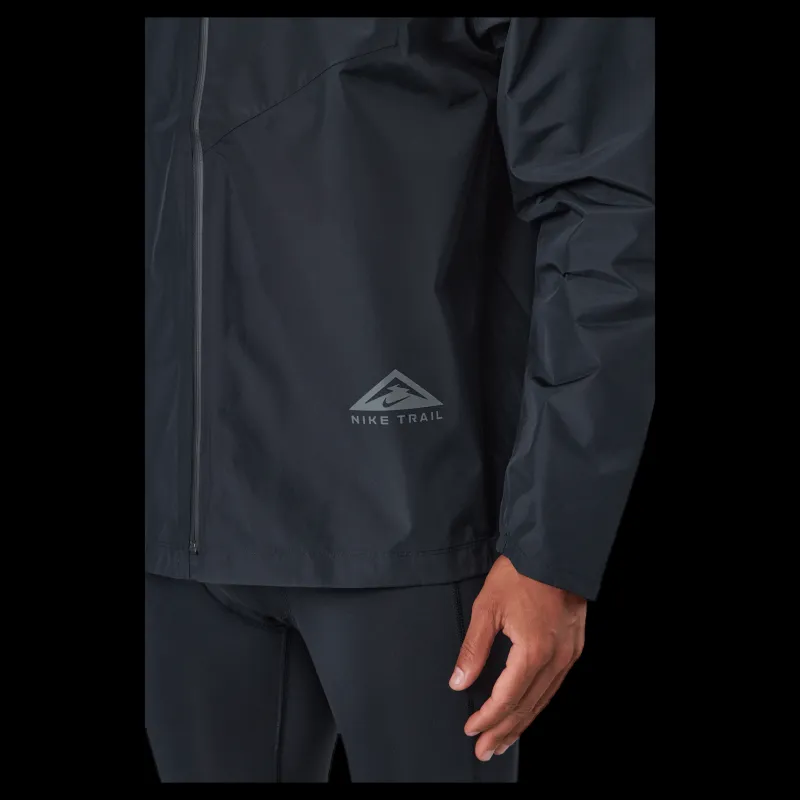 Discount Nike GORE-TEX INFINIUM™ Men's Trail Running Jacket BLACK/DK SMOKE GREY Blå
