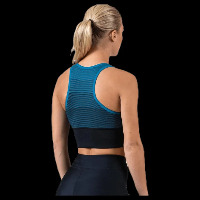 BLACC Gradient Seamless Top Blue Blå Sale