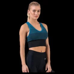 BLACC Gradient Seamless Top Blue Blå Sale