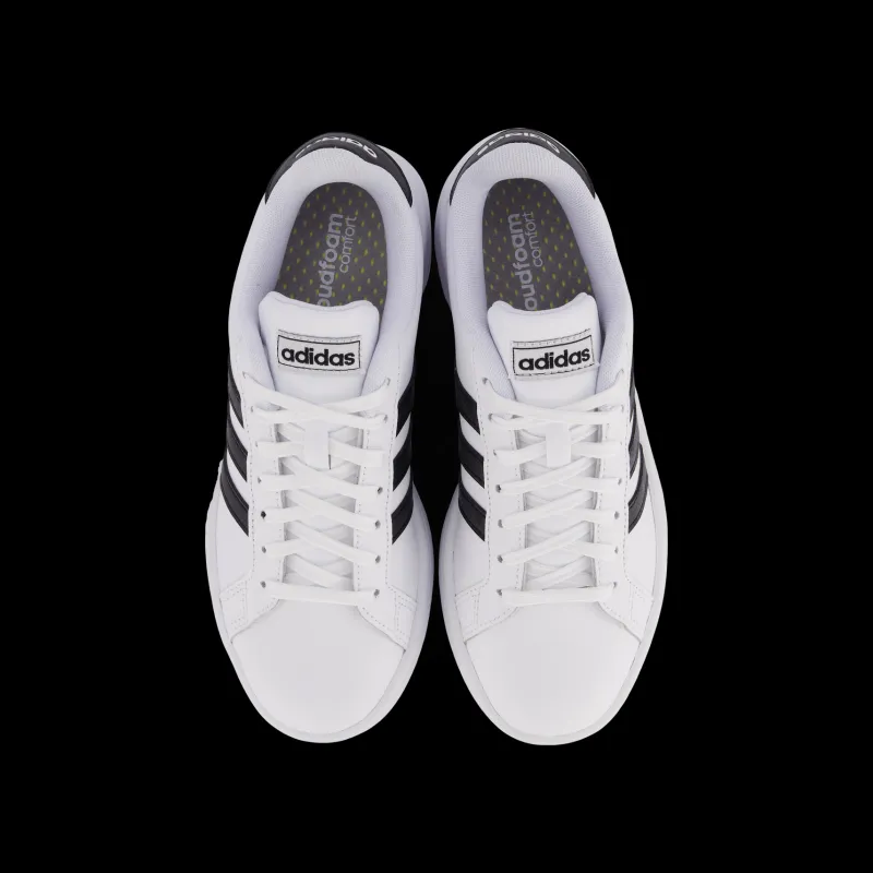 adidas Grand Court Shoes Cloud White / Core Black / Cloud White Vit Clearance