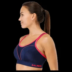 Salming Grit Support Sports Bra Blue Blå Best