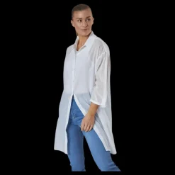 Pieces Gudde 3/4 Shirt Sww Bc White Vit Outlet