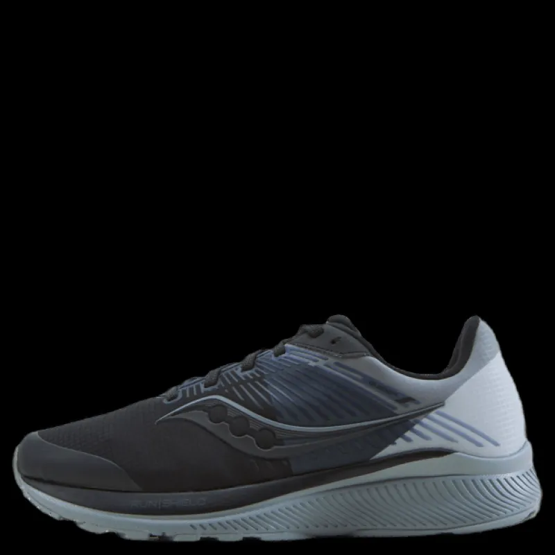 Saucony Guide 14 Runshield Black/gravel Svart Outlet