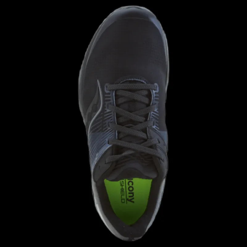 Saucony Guide 14 Runshield Black/gravel Svart Outlet