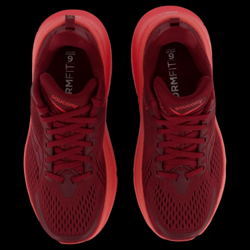 Clearance Saucony Guide 17 Women Currant/cayenne Röd
