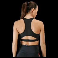 New Nike Gym Elastic Bra Orange/Black Svart
