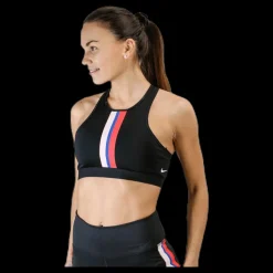 New Nike Gym Elastic Bra Orange/Black Svart