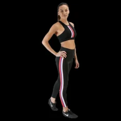 New Nike Gym Elastic Bra Orange/Black Svart
