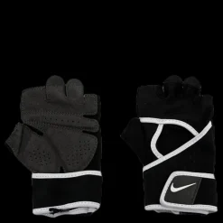 Best Nike EQ Gym Premium Fitness Gloves White/Black Svart