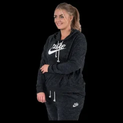 Nike Gym Vintage Hoodie Plus Black Svart Sale
