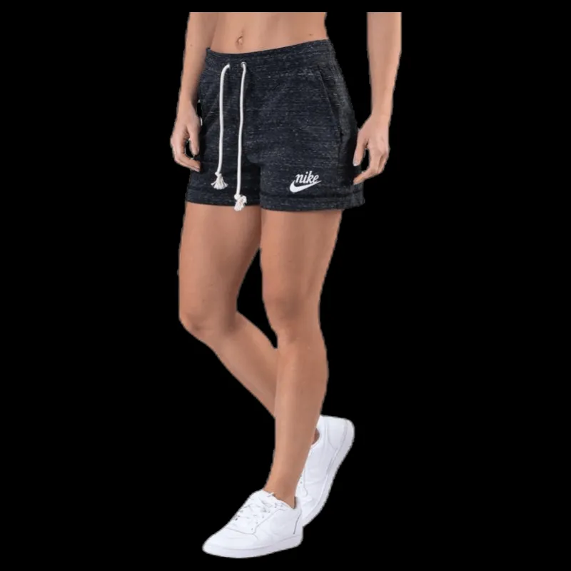 Outlet Nike Gym Vintage Short White/Black Svart
